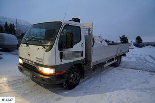 Mitsubishi 2000 Mitsubishi Canter FE659  truck w/ crane camión caja abierta