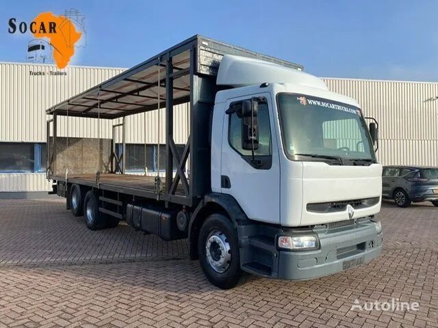 Renault Premium 370 6x2. 26T // Manual-pomp // Ten Tires camión caja abierta