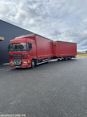 DAF 105.460 camión con lona corredera + remolque con lona corredera