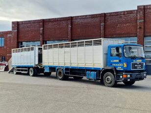 MAN 19.372 4x2 Livestock Guiton - Truck + Trailer - Manual gearbox - camión para transporte de ganado