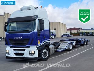 IVECO Stralis 500 4X2 ROLFO Truck transporter Standklima 2xTanks Euro  camión portacoches