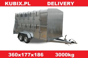 Kubix Przyczepa do przewozu bydła / owiec 3000kg VT3036HT remolque para transporte de ganado nuevo