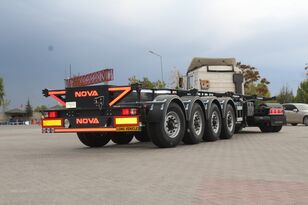 NOVA 4 AXLE CONTAINER TRAILER LAST AXLE SELF STEERING  semirremolque de contenedores nuevo