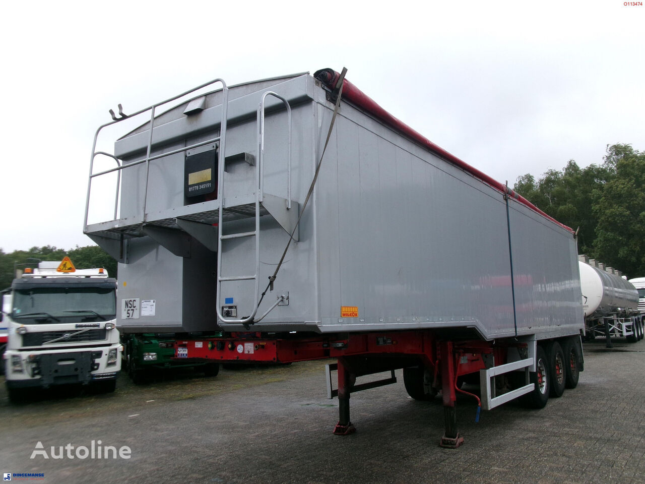 Wilcox Tipper trailer alu 55 m3 + tarpaulin semirremolque volquete
