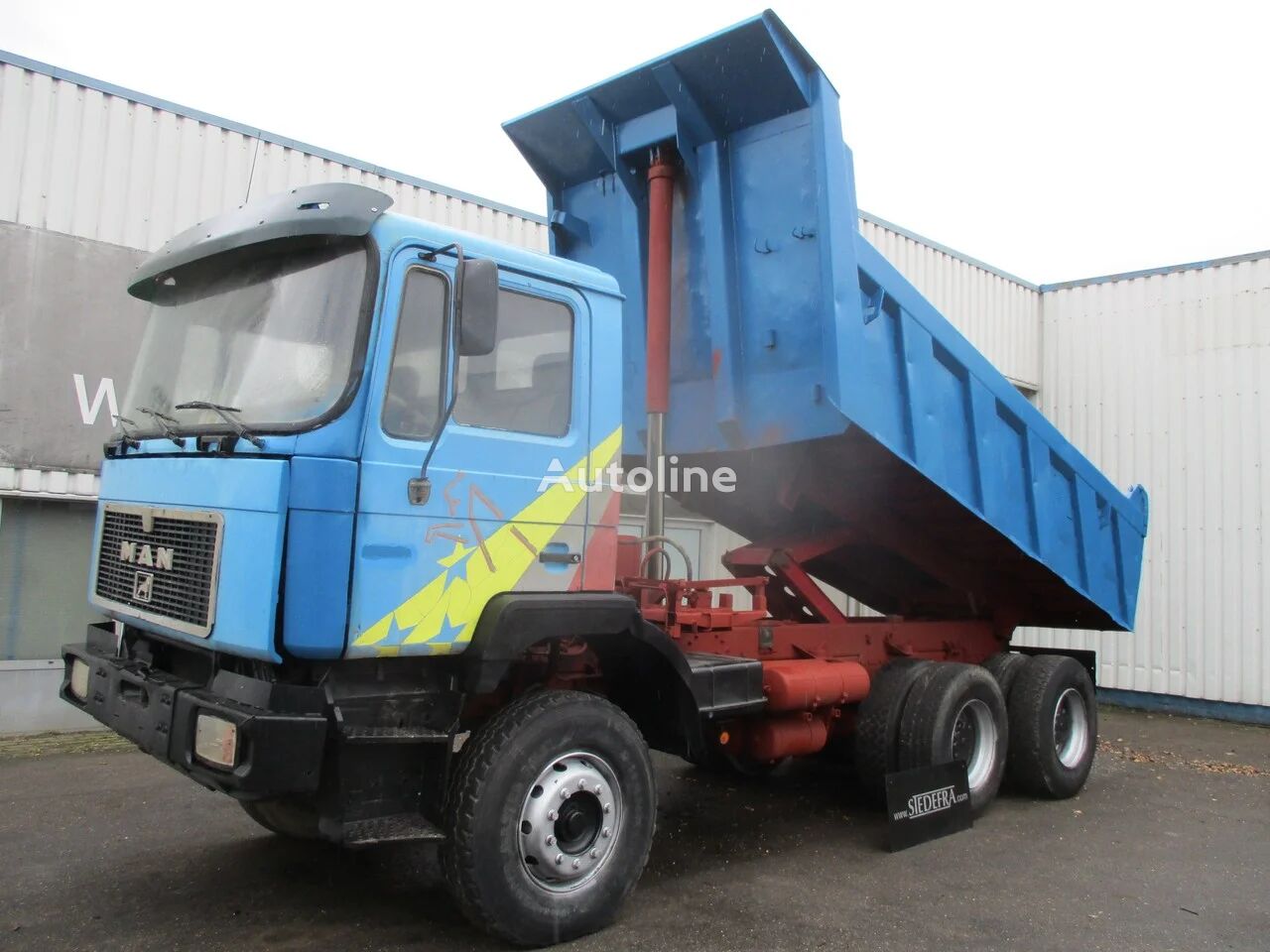 MAN 26.362 , ZF Manual , 1 way Tipper truck , spring suspension volquete